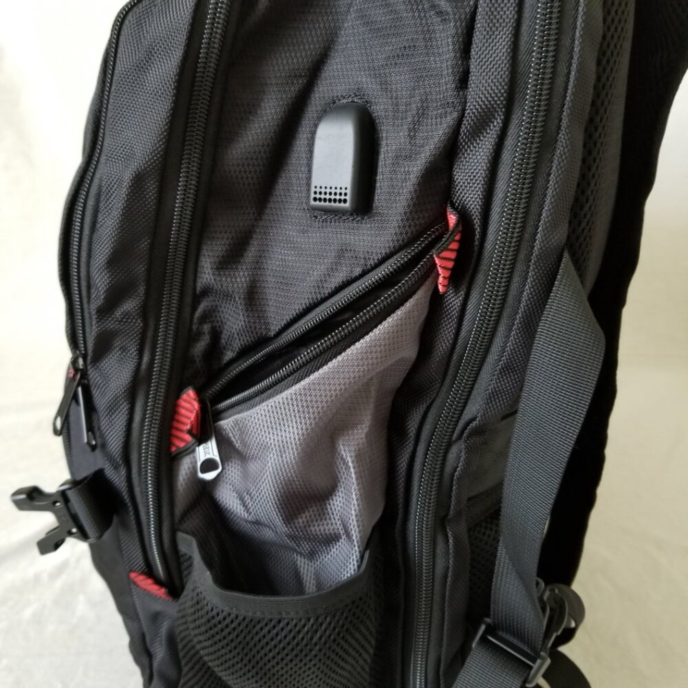 NEW! Topnotch Water-resistant Backpack w/USB/Luggage Strap/Padded Laptop Pocket - Picture 12 of 16